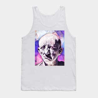 Cato the Elder Pink Portrait | Cato the Elder Artwork 8 Tank Top